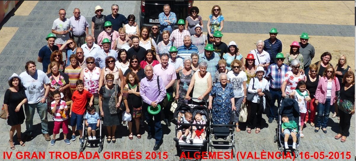 Más de 50 personas con el apellido Girbés se reúnen en Algemesí cada año