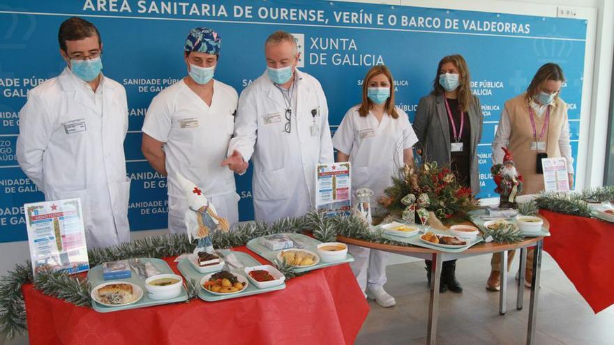 Un menú navideño para los que pasan las fiestas en el hospital