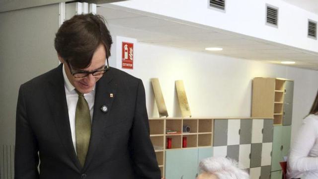 El president de la Generalitat, Salvador Illa, ahir a la residència Gràcia.El president de la Generalitat, Salvador Illa, en un acte a la residència i centre de dia Gent Gran de Gràcia de Barcelona | LAURA FÍGULS / ACN