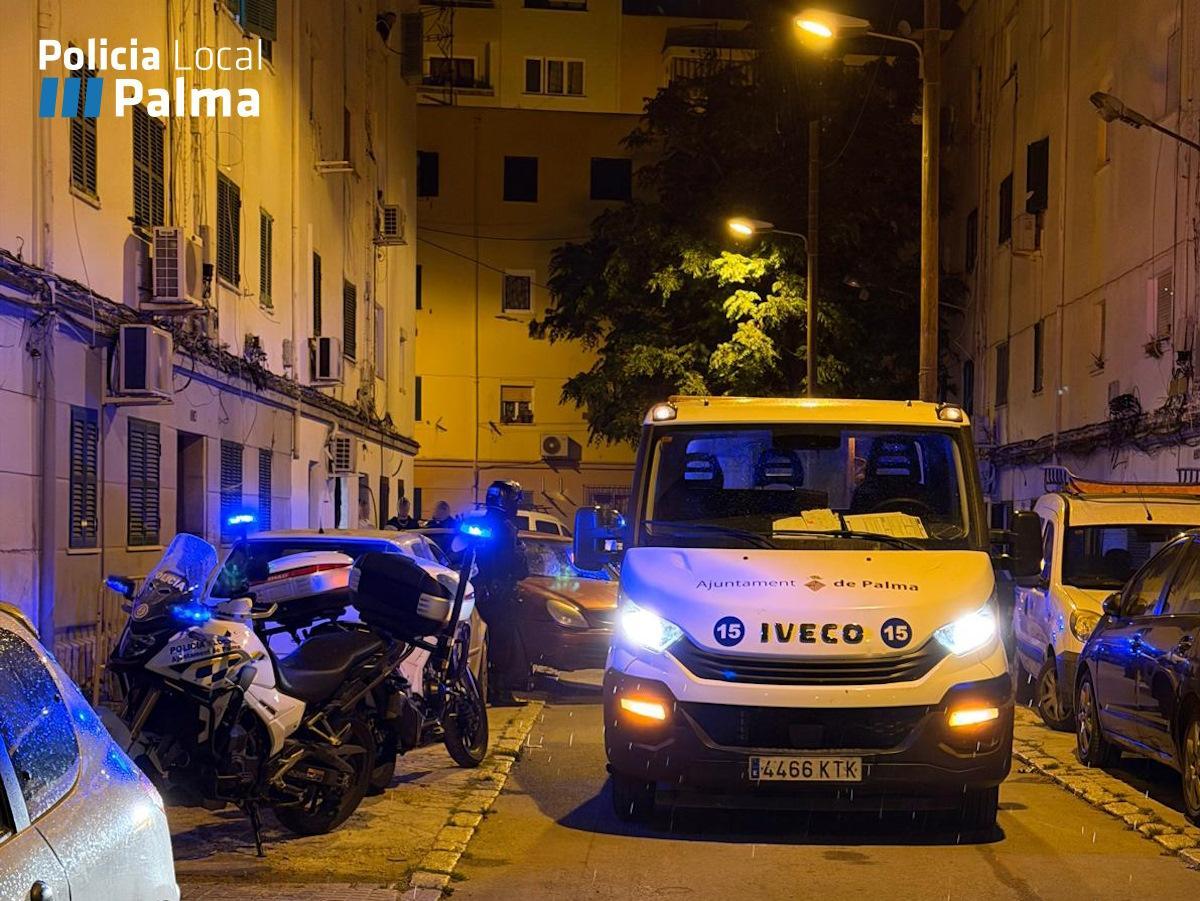El control se prolongó durante la noche.
