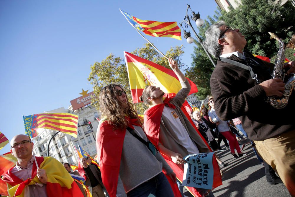 Manifiestación en València contra los 'països catalans'