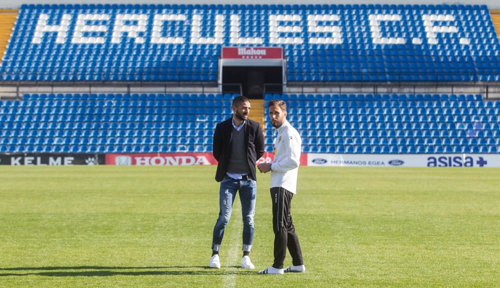 Presentación de Jona como nuevo jugador del Hércules CF