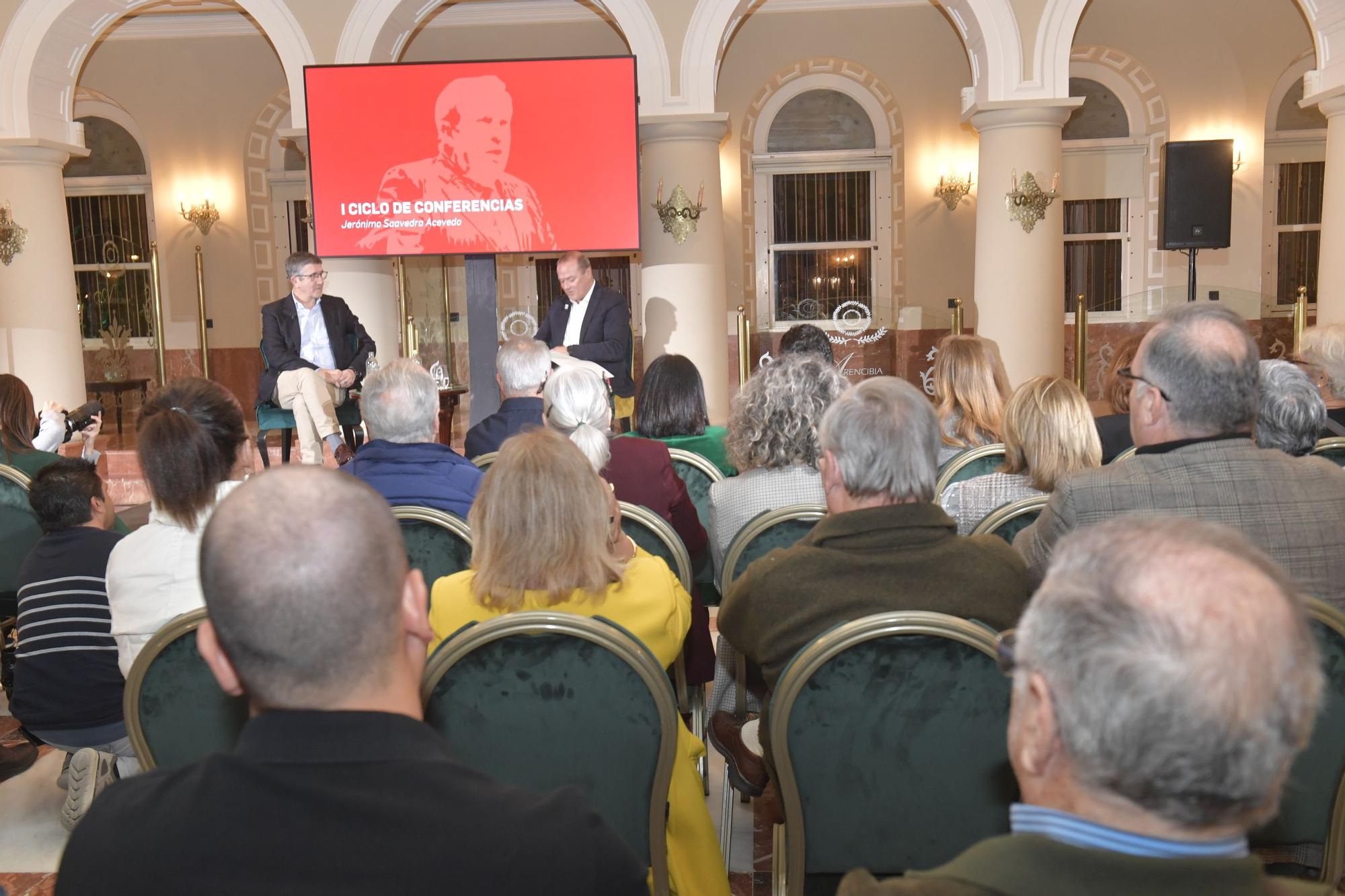 Patxi López participa en el ciclo de conferencias en memoria de Jerónimo Saavedra