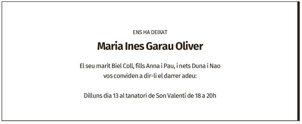Maria Garau Oliver