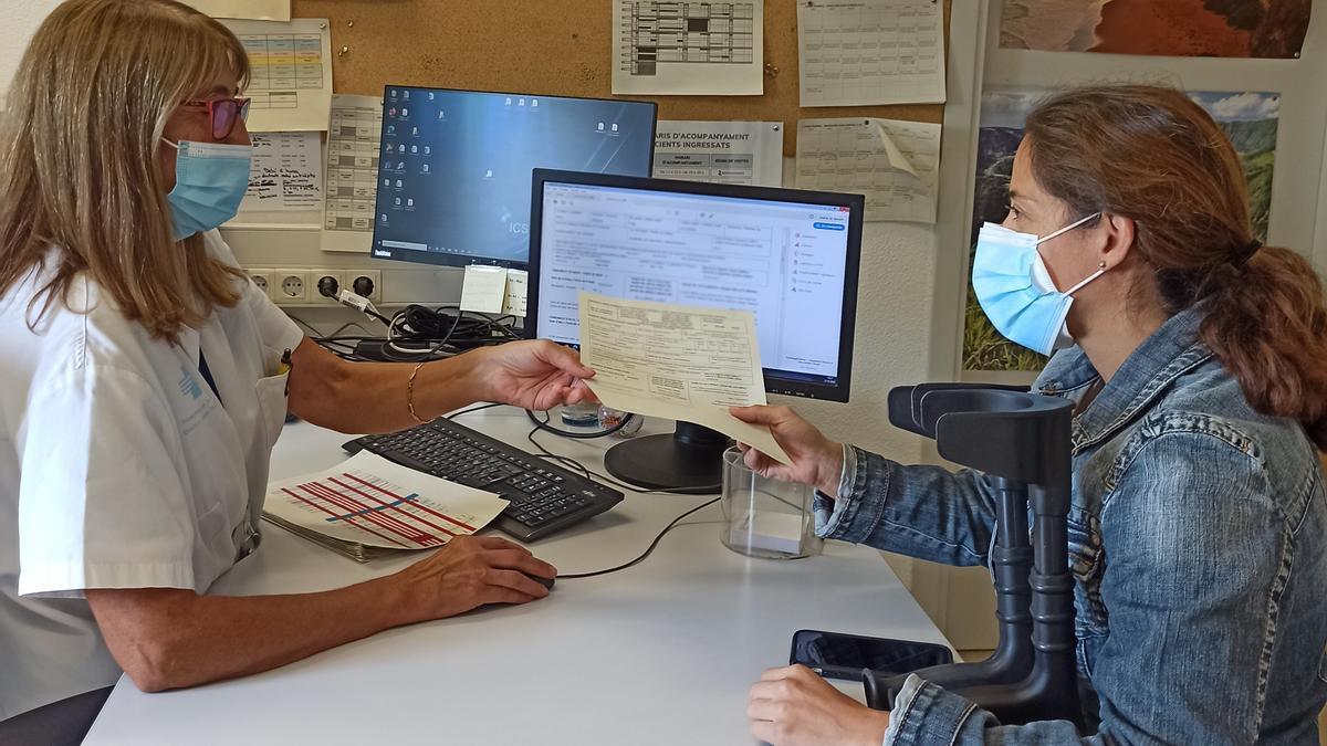 Gestió d&#039;una baixa per incapacitat temporal des d&#039;un hospital gironí.