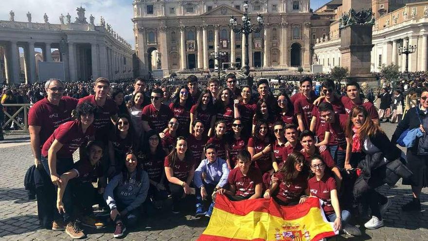 Viaje fin de etapa a Roma de alumnos de la ESO del colegio San Vicente de Paúl