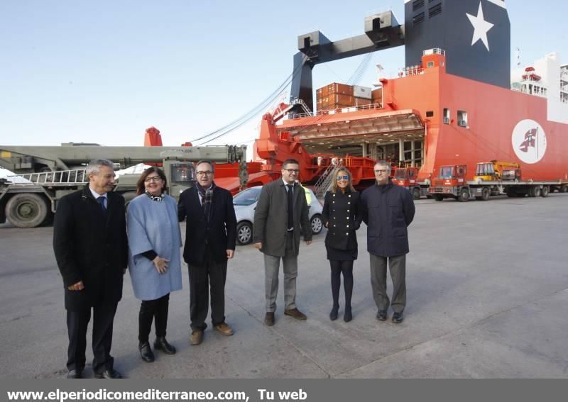 Desembarco vehículos del ejercito Afganistán-Castellón