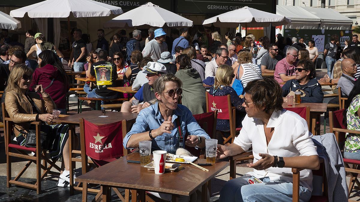 Una imagen de una edición anterior de Mercat de Mercats, que tuvo lugar en la plaza de Catalunya.