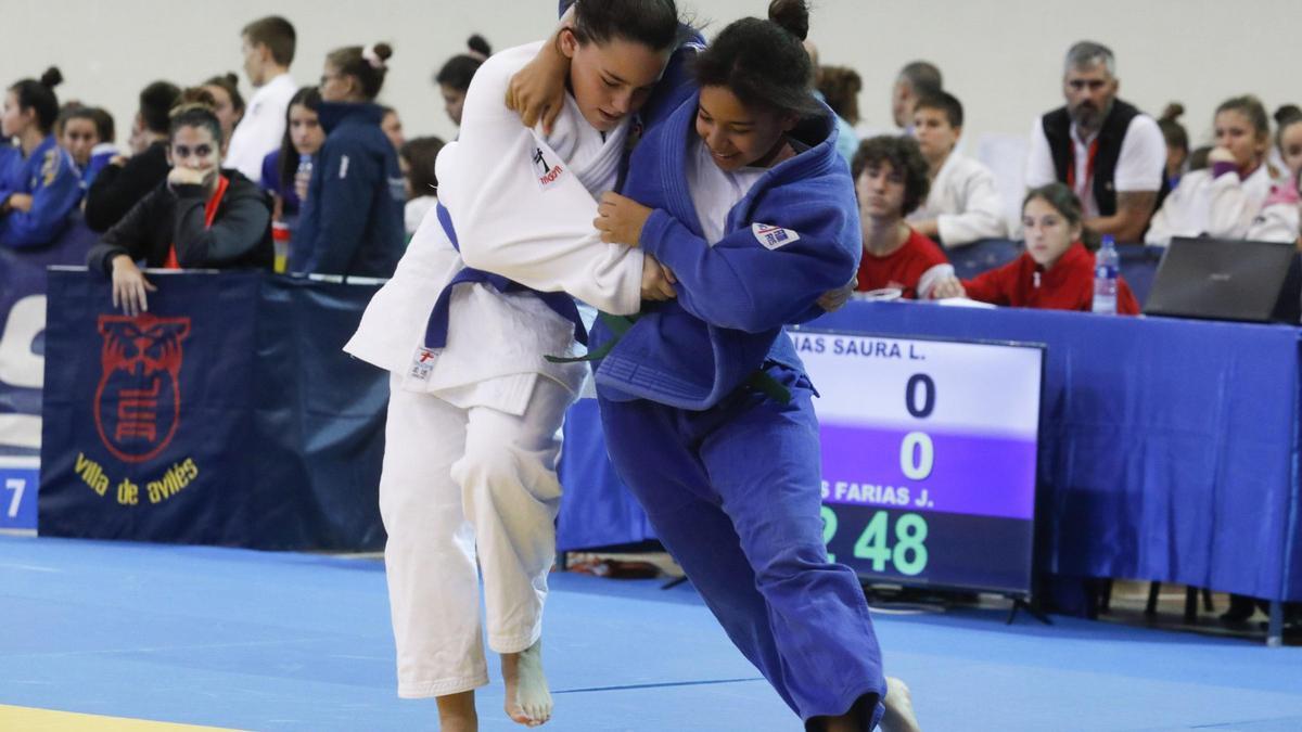 Un combate de judo en Avilés