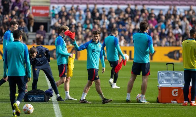 Las mejores imágenes del entrenamiento a puertas abiertas del Barça