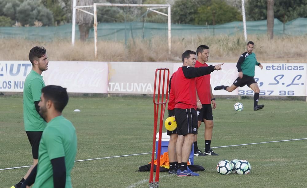 Primera jornada de Juan Merino como entrenador del Córdoba CF.