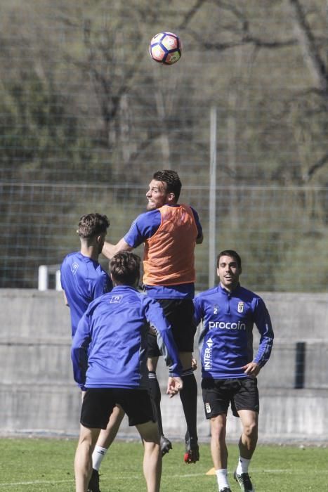 Entrenamiento del Real Oviedo.