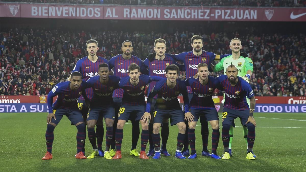 El once inicial del Barça en la ida de los cuartos de final de la Copa 2018/19