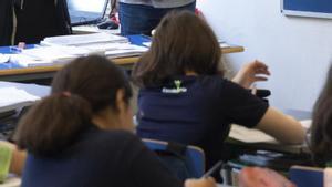 Aula d’una classe de primària d’una escola concertada de Barcelona. | FERRAN NADEU