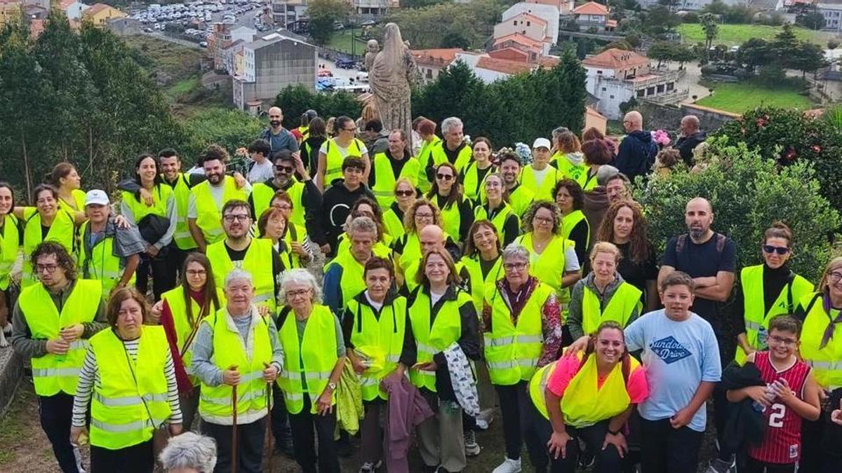 Participantes en la Andaina de San Miguel de Pastoriza, en Arteixo.