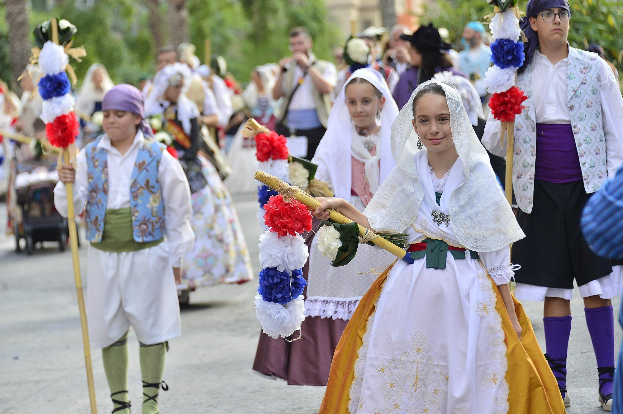 ofrenda de flores a la Virgen del Remedio