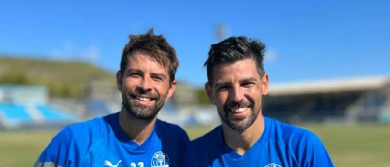 Coke y Nolito, esperan ayudar a la UD Ibiza con su veteranía a conseguir la segunda victoria.