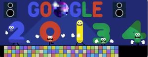 Google celebra el Cap d’Any del 2013 amb un nou ’doodle’.