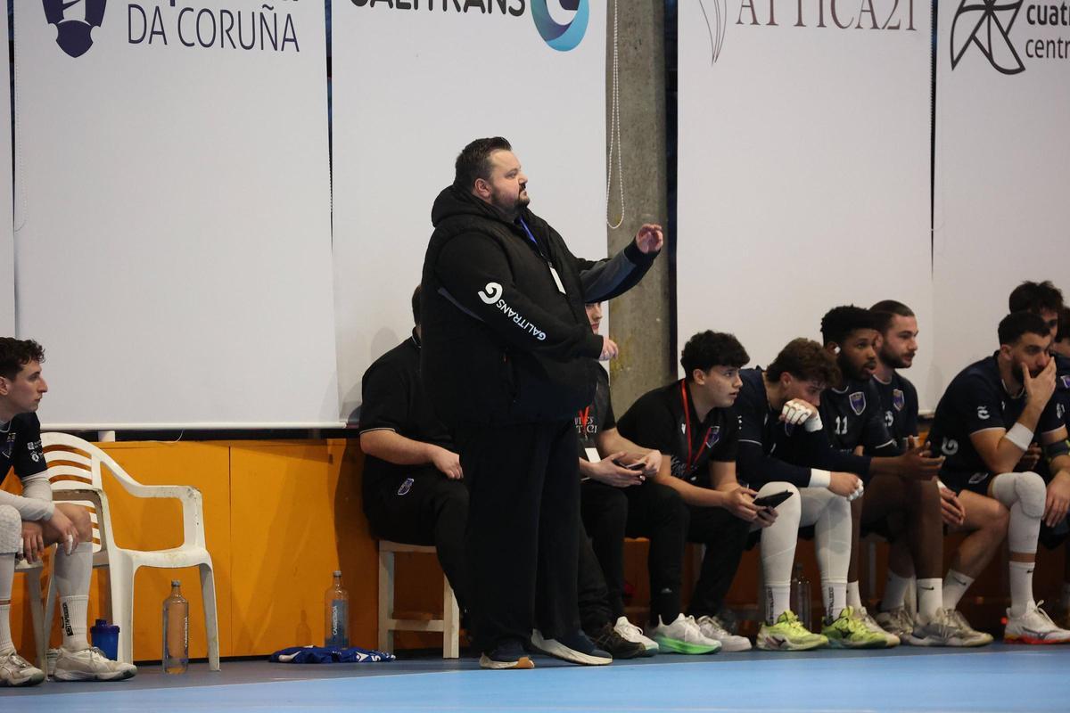 Nando González, durante un partido del OAR esta temporada en San Francisco Javier.