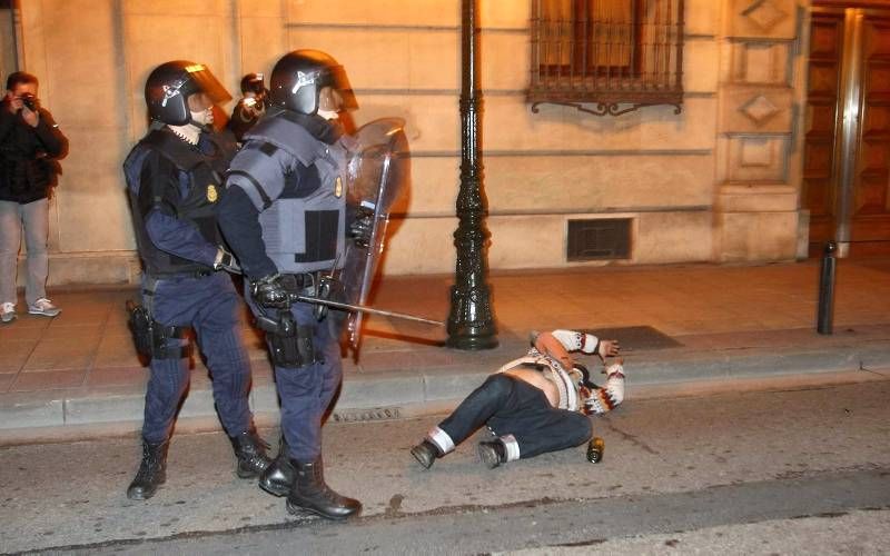 Fotogalería de los incidentes en Zaragoza