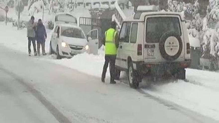 La nieve tiñe de blanco gran parte de España