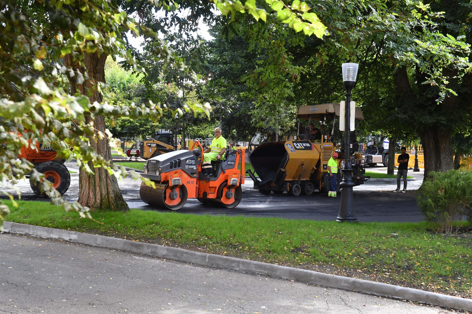 Avanzan las obras de mejora en el Campo de Marte