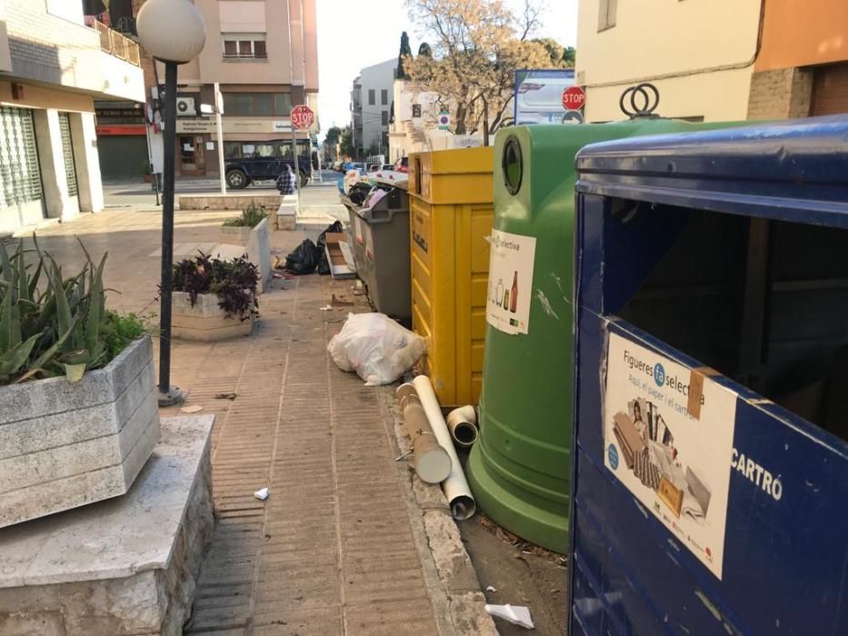 Vaga d'escombraries a Figueres