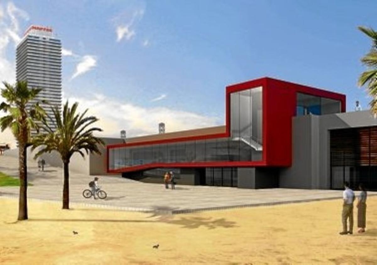 Imatge virtual de l’edifici que acollirà el museu Diàleg a la Fosca, al Moll de la Marina. Imatge virtual de l’edifici que acollirà el museu Diàleg a la Fosca, al Moll de la Marina.