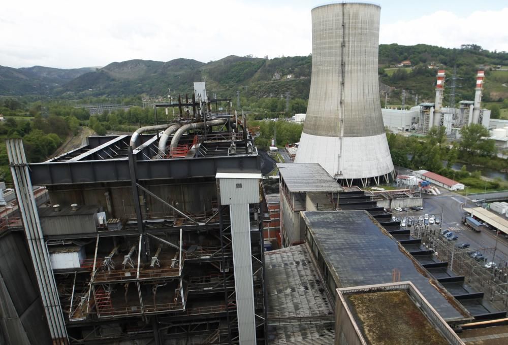 Visita a la Central Térmica de Soto de Ribera por las obras de mejora y ampliación