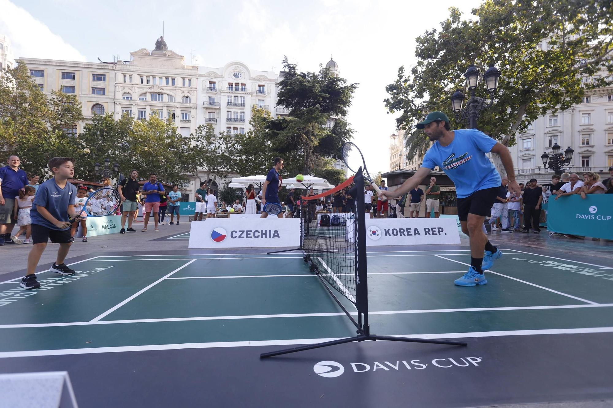 Fiesta del tenis en València por la Copa Davis