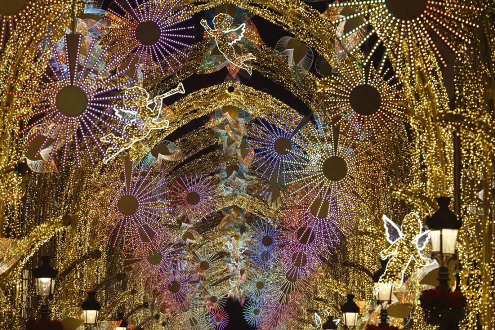 Encendido de las luces de Navidad de Larios en Málaga