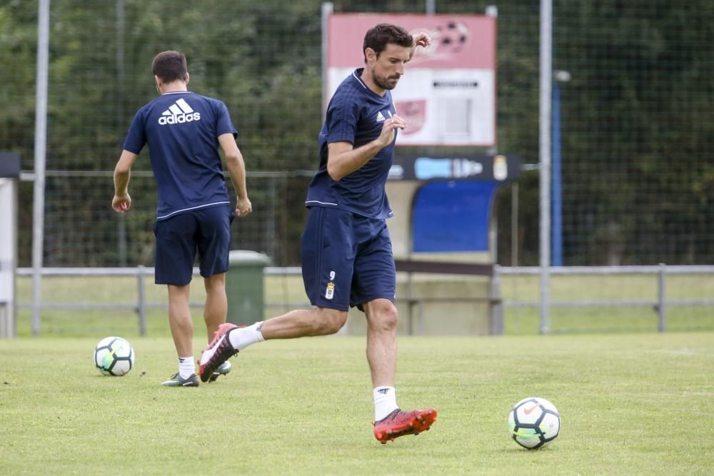 Entrenamiento del Real Oviedo, viernes