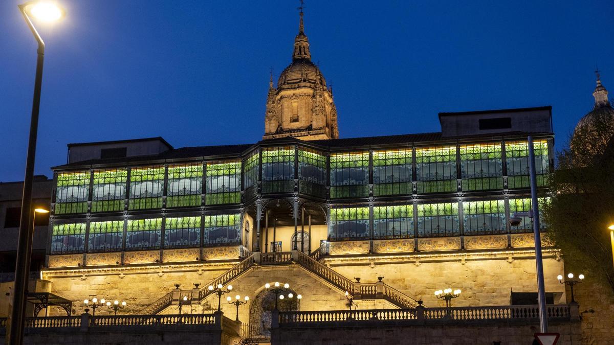 Fachada de las Casa Lis de Salamanca.