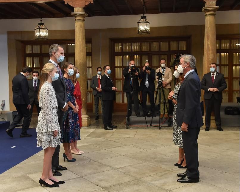 Premios Princesa de Asturias 2020 | Los Reyes reciben a los premiados en el hotel de la Reconquista