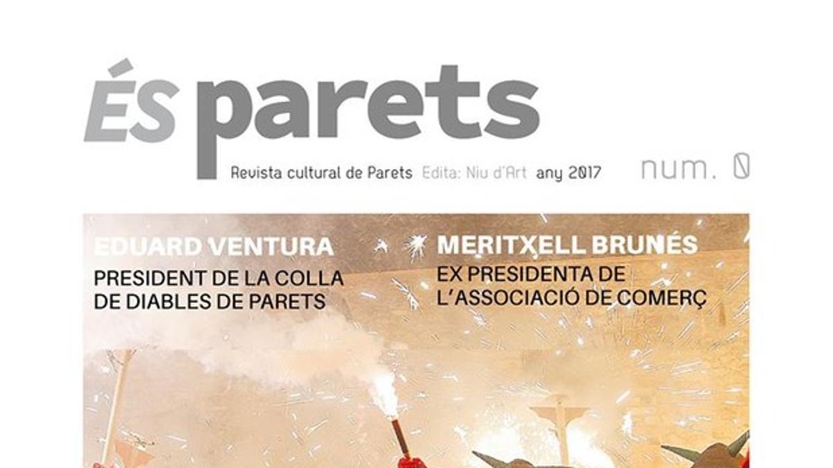 La portada del número 0 de la nueva revista 'És Parets'.