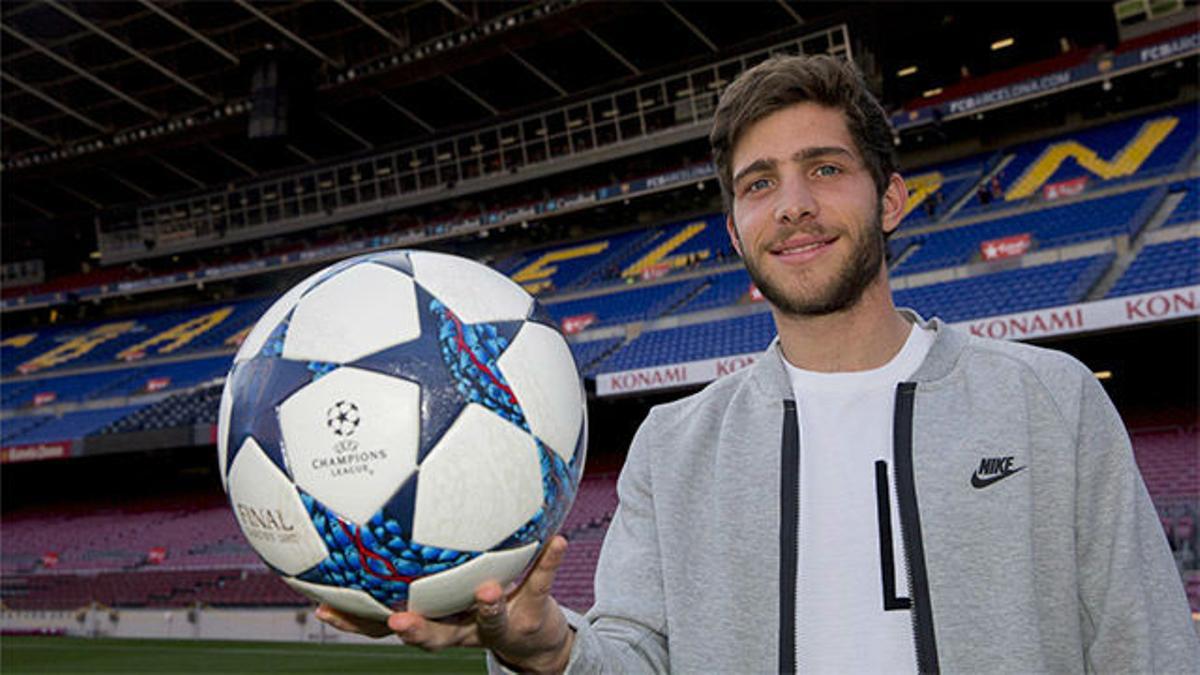 Así fue la sesión de fotos de Sergi Roberto con SPORT