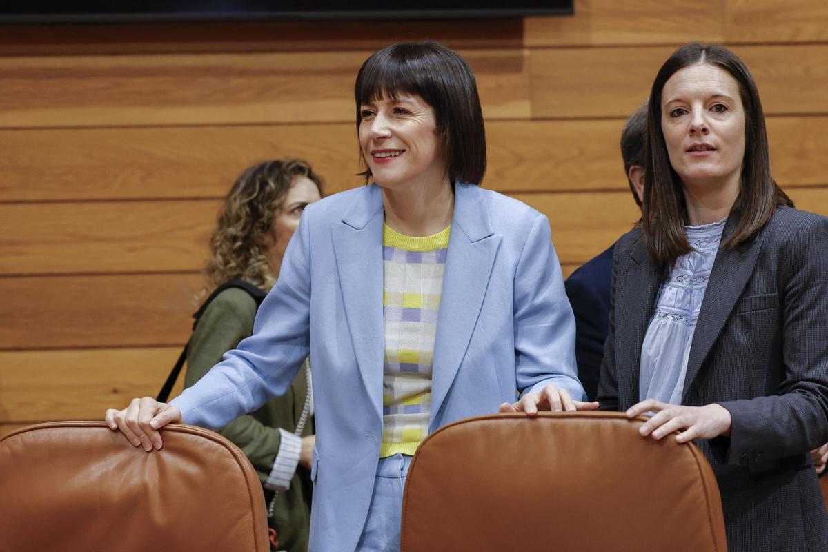 Ana Pontón, hoy, antes de comenzar el Debate sobre el Estado de la Autonomía 2025.