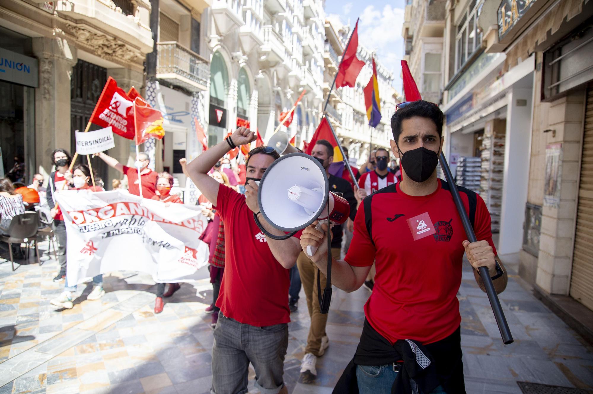 Manifestación del 1 de mayo en Cartagena