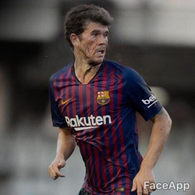 Así serán los jugadores del FC Barcelona de viejos, según Faceapp