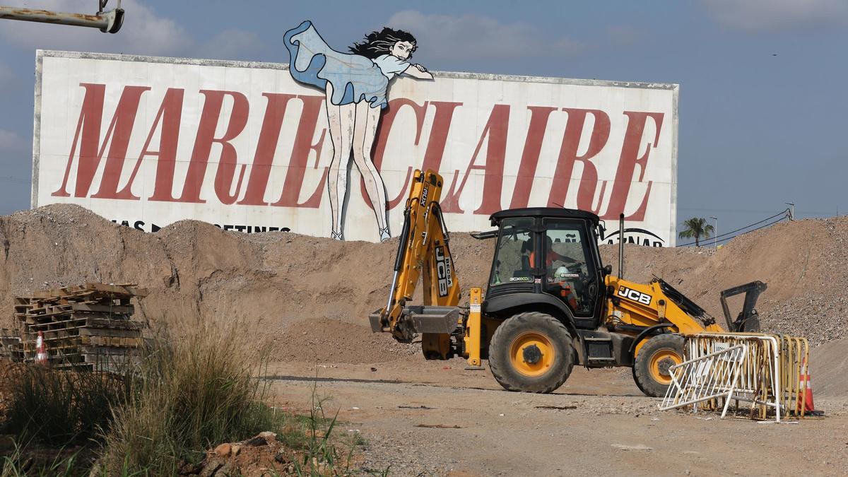 Antigua valla de Marie Claire en Castelló, ya desaparecida.