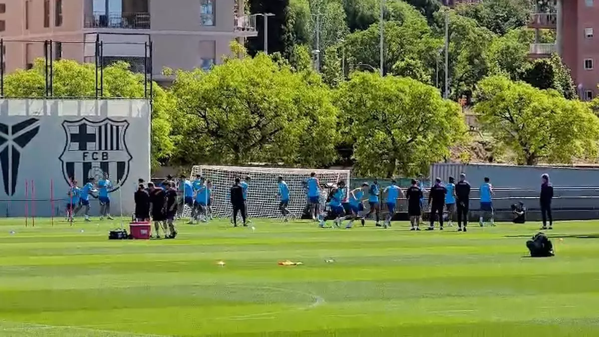 El Barça ya trabaja para el partido de mañana frente al Betis