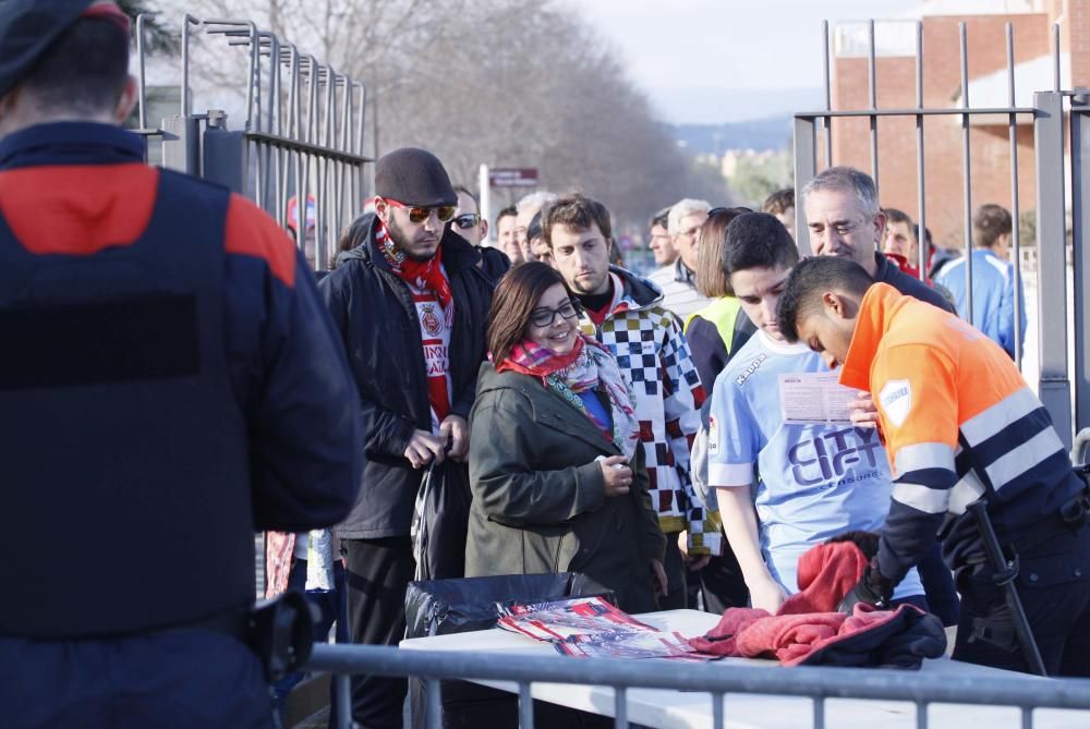 L'afició del Girona FC a Reus.