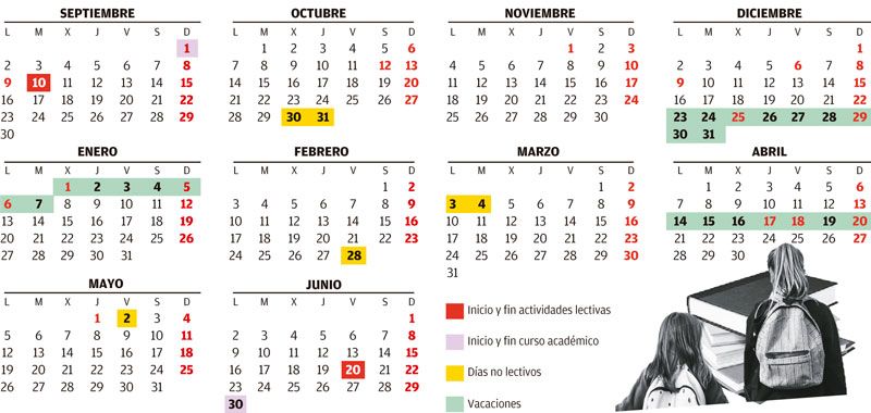 Calendario Escolar Asturias 2024-2025