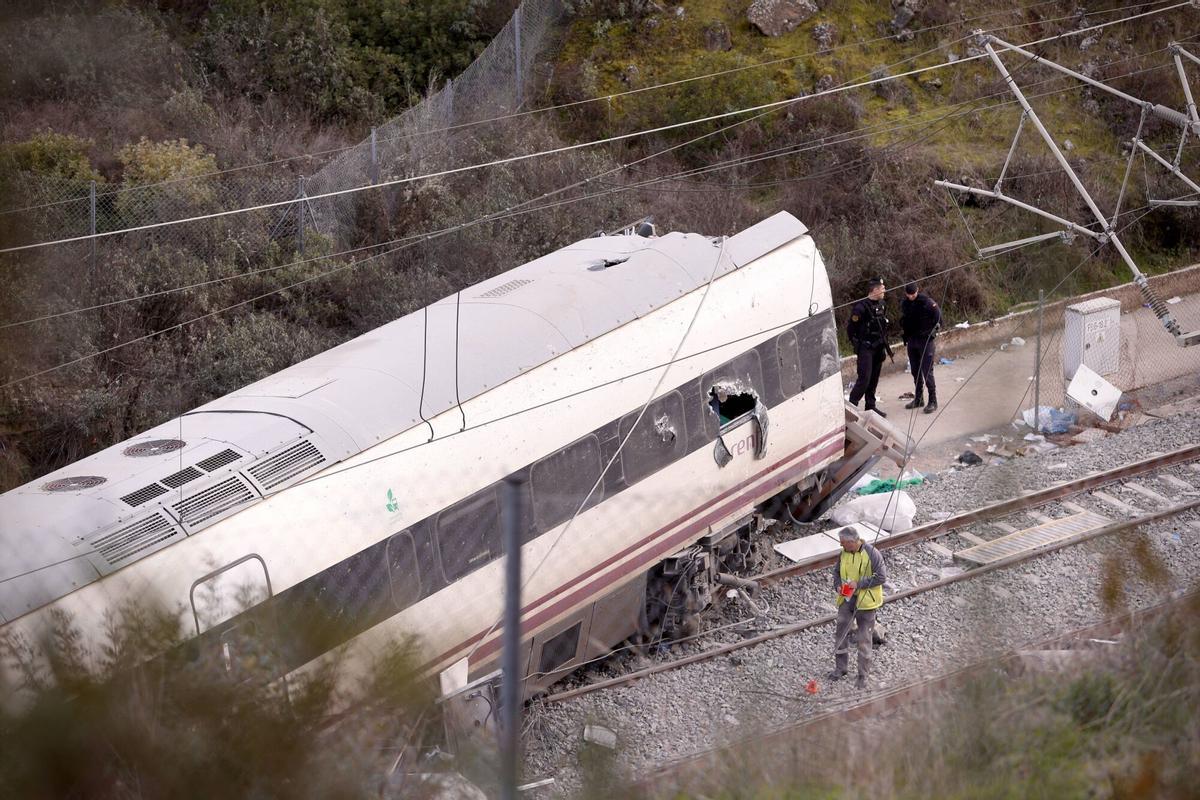 Uno de los trenes afectados en el accidente de Adamuz.