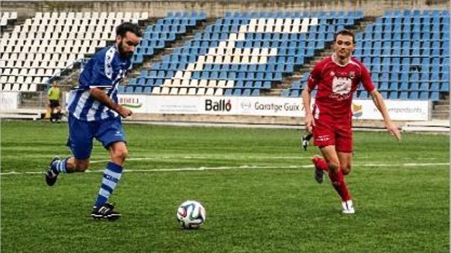 Javi Revert va aconseguir el gol de l&#039;empat del Figueres al camp de la Muntanyesa.