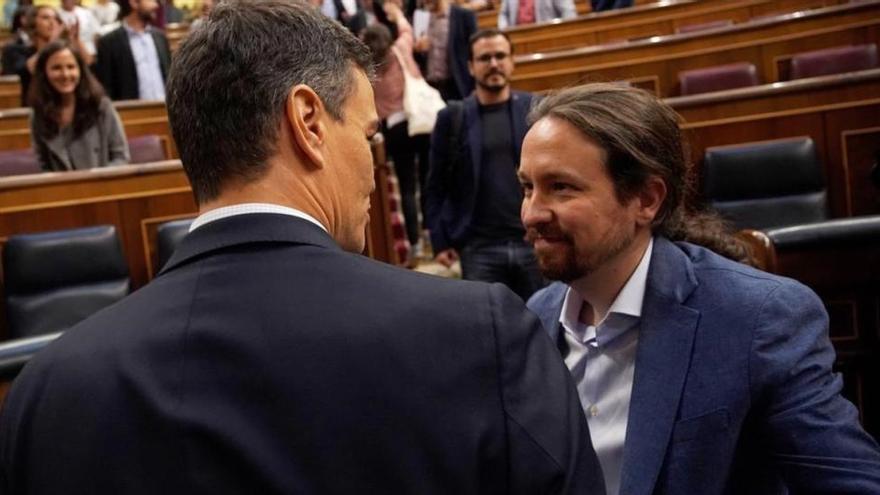 Sánchez recibe a Iglesias y sondean iniciativas legales conjuntas