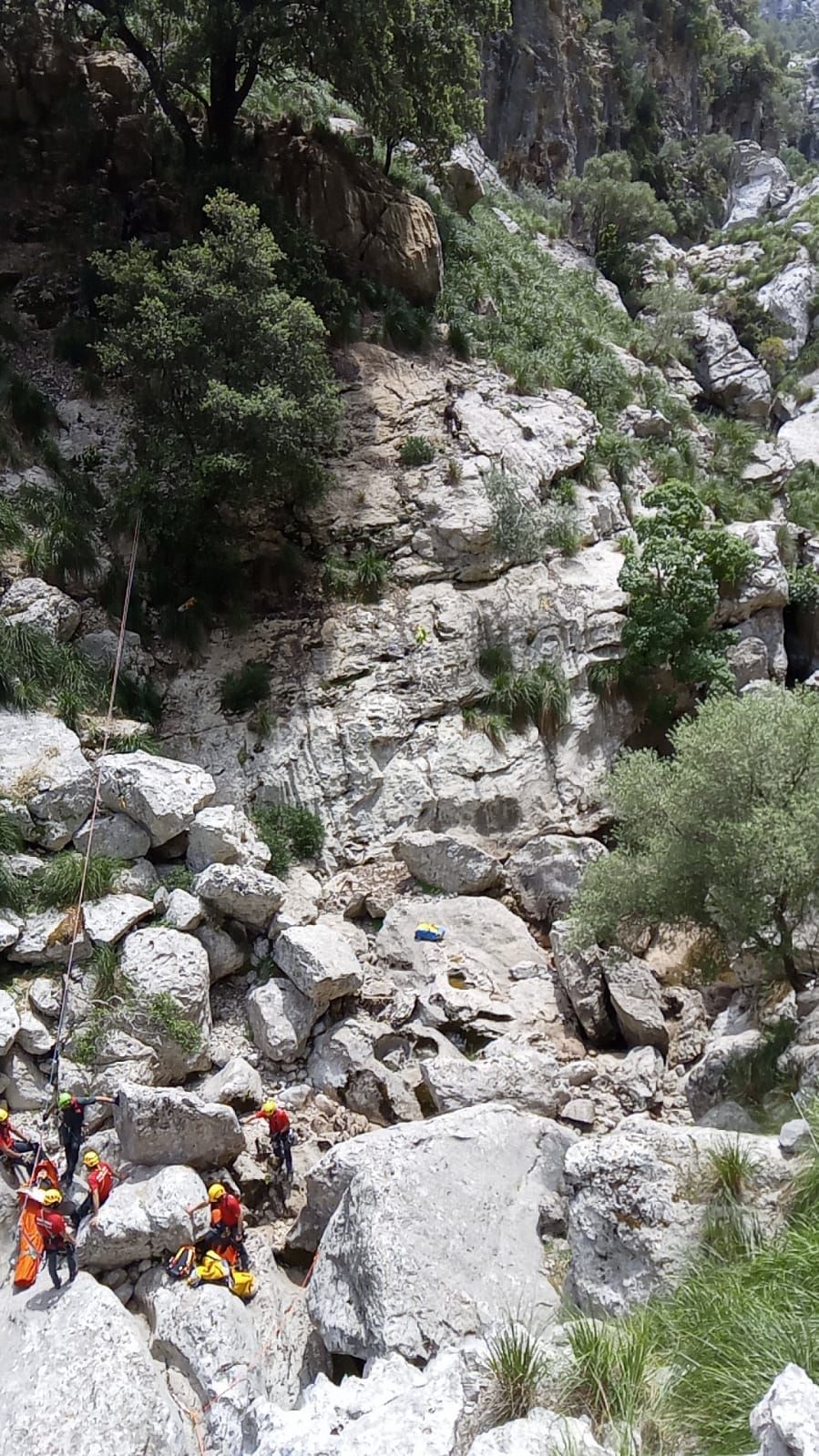 Rescatan a un excursionista en Escorca