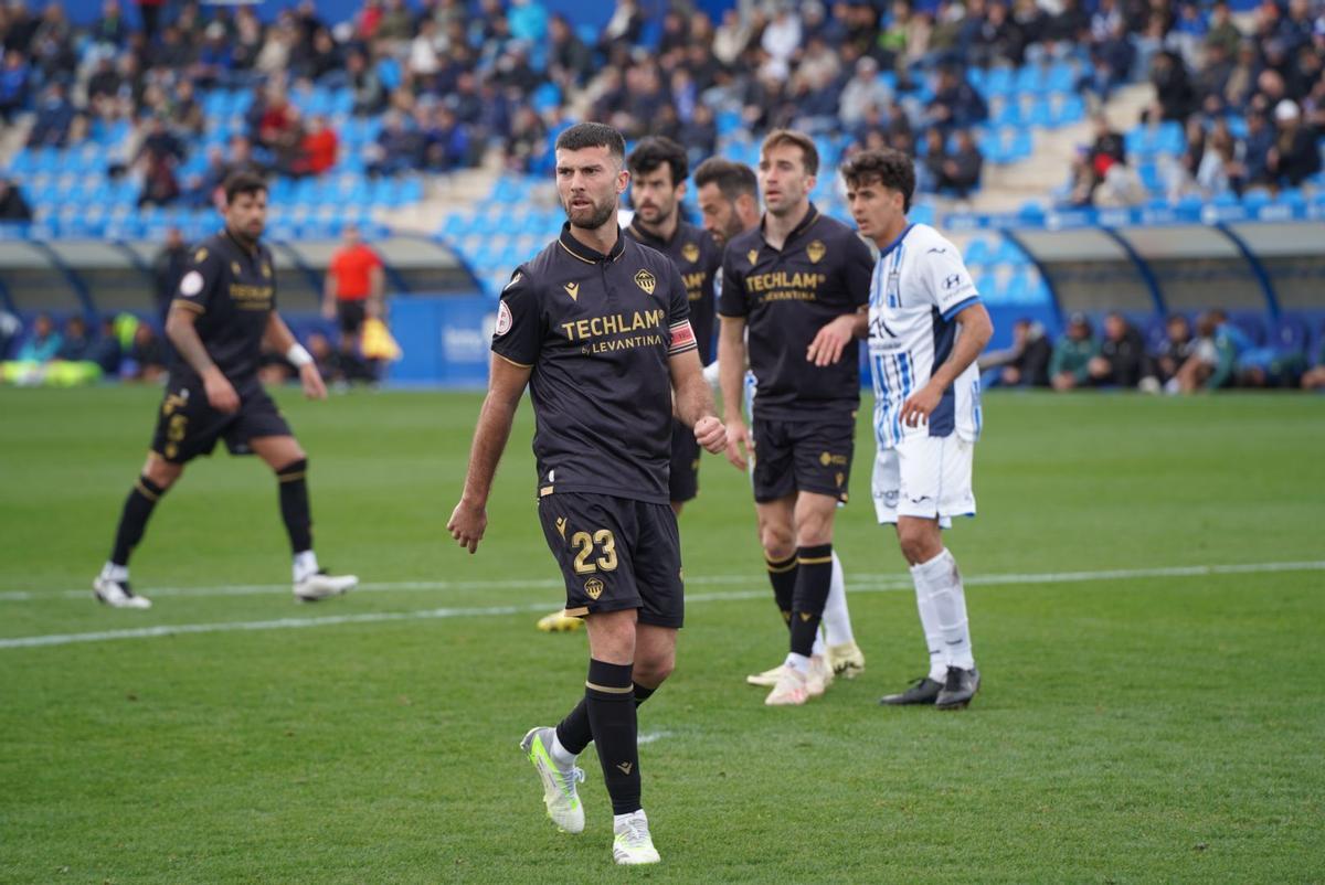 Calavera, durante un partido con el Castellón.