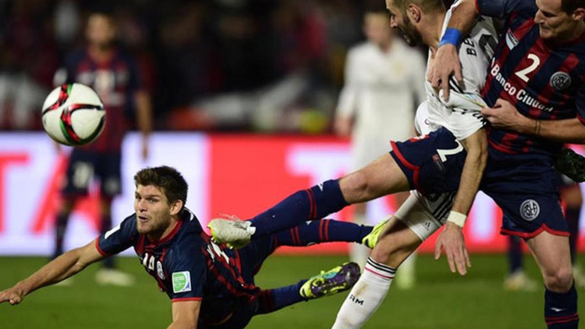 Los jugadores de San Lorenzo mostraron su indignación tras lo ocurrido en la final