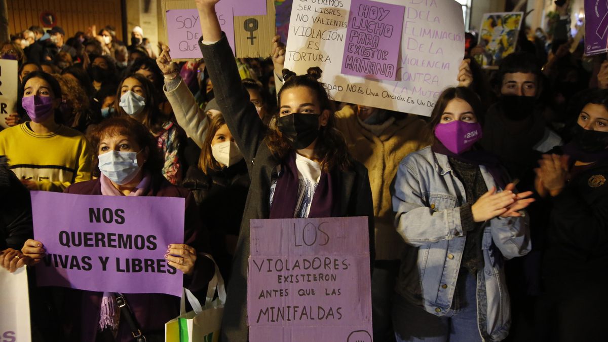 Manifestación contra la violencia de género celebrada en Córdoba en 2021.